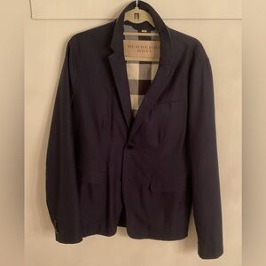 Burberry Men's Dark Blue Blazer Authentic